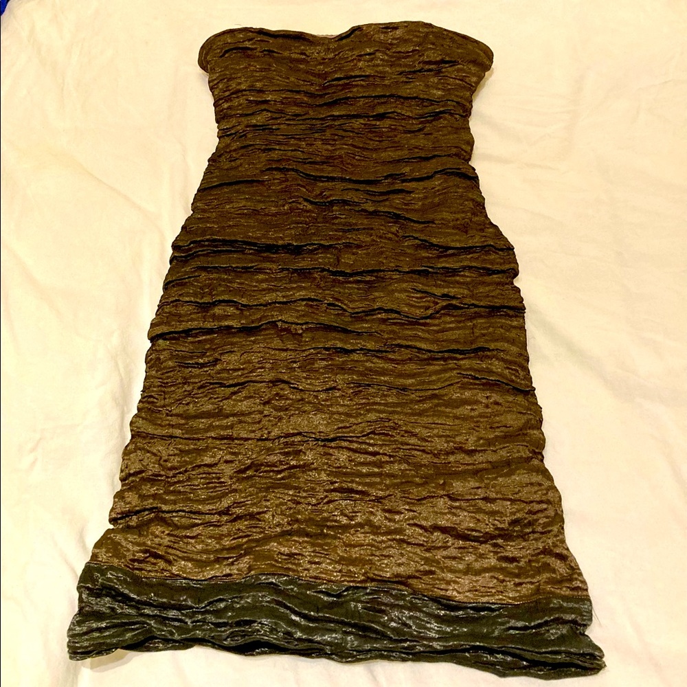 Nicole Miller Collection Metallic Cocktail Dress, Size 8
